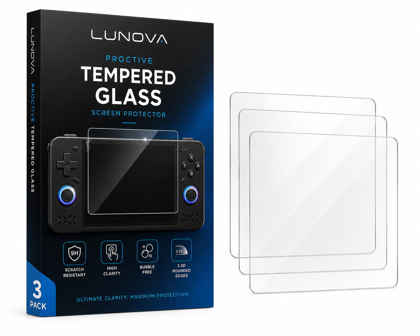 Tempered Glass 3* pack