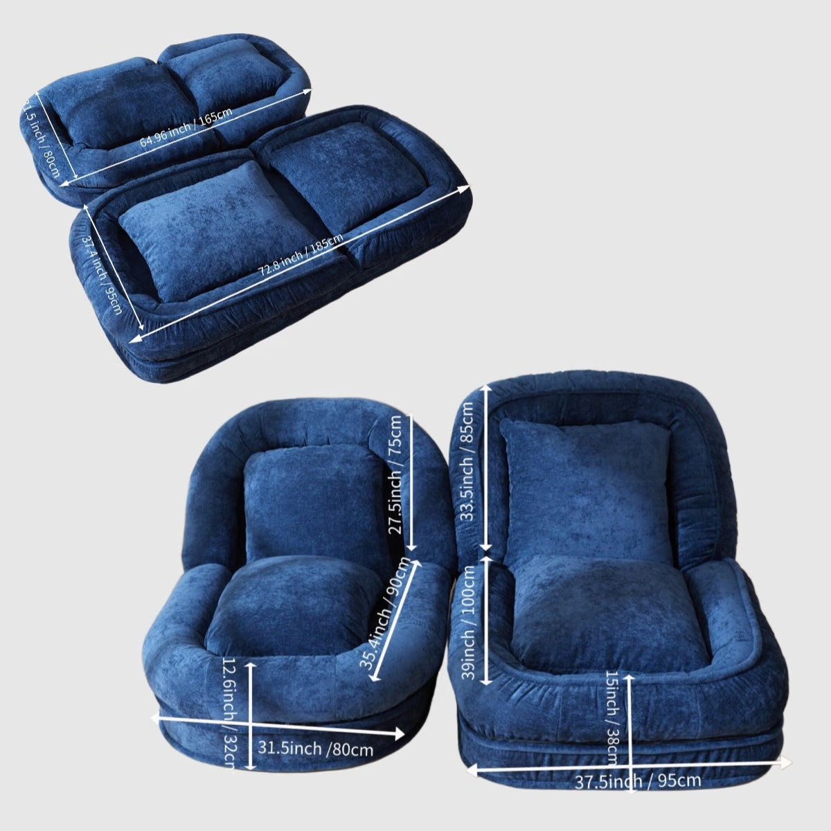 Lunova Lounge Foldable sofa